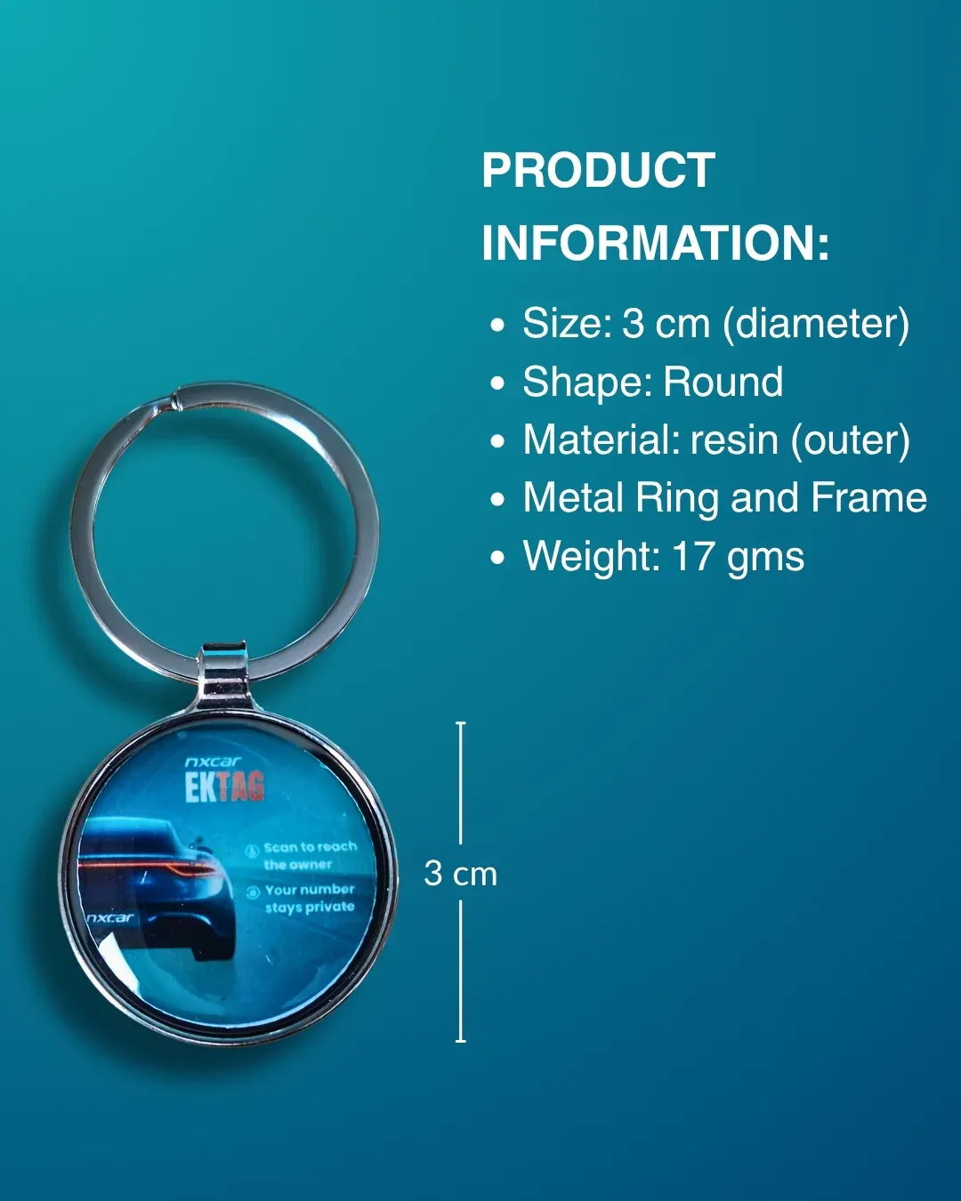 EkTag Keyring QR Tag